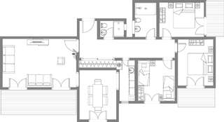 Апартаменты Apartment Vrutak Котор Апартаменты с 3 спальнями-1